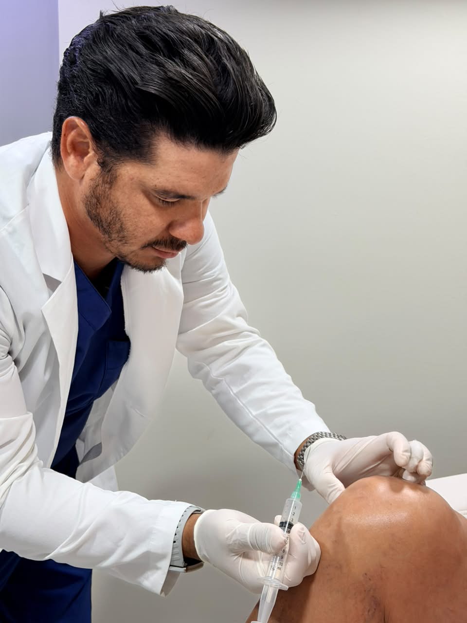 Procedimiento de células madres en rodilla
